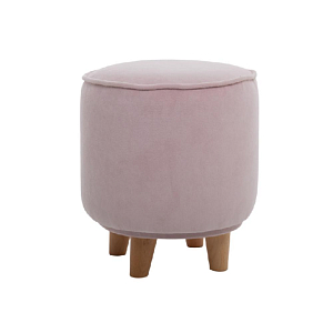 Пуф на буковых ножках LOONA soft furniture, розовый